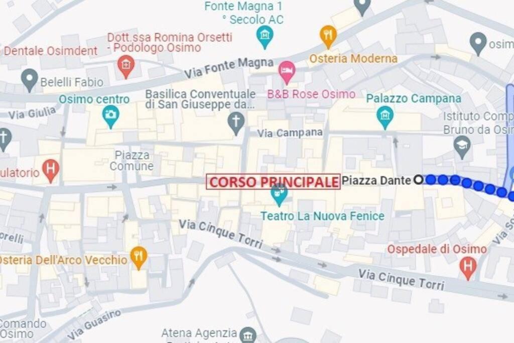 Апартаменты Osimo Nel Cuore Del Centro, Free Wi-Fi E Netflix Экстерьер фото